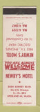 Matchbook Cover - Newby's Motel Spokane WA