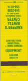 Matchbook Cover - Knipper's Rental Center Santa Ana CA