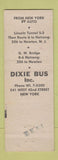 Matchbook Cover - Matteo's Inn Newton NJ Dixie Bus