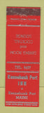 Matchbook Cover - Kennebunk Port Inn ME WEAR