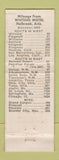 Matchbook Cover - Whiting Motor Hotel Holbrook AZ Route 66