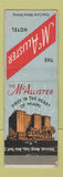 Matchbook Cover - McAllister Hotel Miami FL WEAR