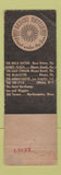 Matchbook Cover - McAllister Hotel Miami FL WEAR