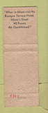 Matchbook Cover - Bancroft Hotel Worcester MA