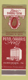 Matchbook Cover - Penn Harris Hotel Harrisburg PA WEAR