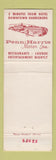 Matchbook Cover - Penn Harris Hotel Harrisburg PA WEAR