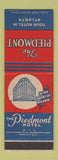 Matchbook Cover - Piedmont Hotel Atlanta GA