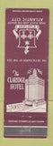 Matchbook Cover - Claridge Hotel Atlantic City NJ