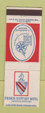 Matchbook Cover - Francis Scott Key Hotel Frederick MD