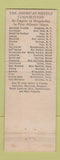 Matchbook Cover - Francis Scott Key Hotel Frederick MD