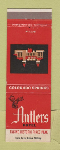 Matchbook Cover - Antlers Hotel Colorado Springs