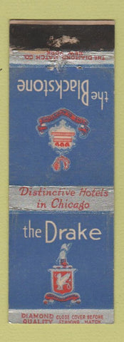 Matchbook Cover - Drake Hotel Blackstone Chicago IL DQ WEAR