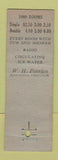 Matchbook Cover - Hotel Victoria New York City WEAR