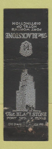 Matchbook Cover - Blackstone Hotel Fort Worth TX WORN