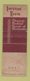 Matchbook Cover - Cosmopolitan Hotel Denver Colorado WEAR