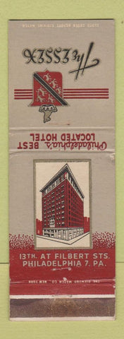 Matchbook Cover - Essex Hotel Philadelphia PA WEAR