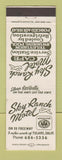 Matchbook Cover - Sky Ranch Motel Tulare CA