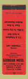 Matchbook Cover - Georgian Motel Seattle WA