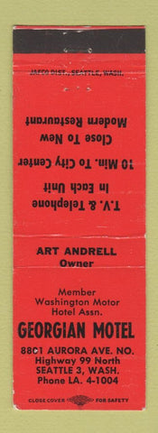 Matchbook Cover - Georgian Motel Seattle WA