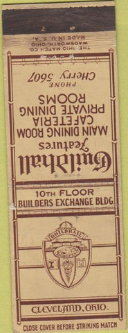 Matchbook Cover - Guildhall Cleveland OH restaurant