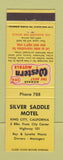 Matchbook Cover - Silver Saddle Motel King City CA Best Western