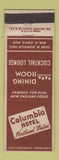 Matchbook Cover - Columbia Hotel Portland ME