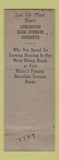 Matchbook Cover - Columbia Hotel Portland ME