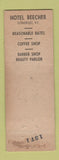 Matchbook Cover - Hotel Beecher Somerset KY