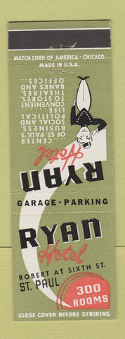 Matchbook Cover - Ryan Hotel St Paul MN