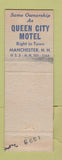 Matchbook Cover - Tobey's Motor Court Plymouth NH WEAR