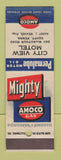 Matchbook Cover - Amoco oil gas City View Motel Egypt PA