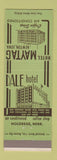 Matchbook Cover - Hotel Maytag Newton IA Dale Hotel Holdrege NE