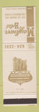 Matchbook Cover - Mayflower Hotel Los Angeles CA