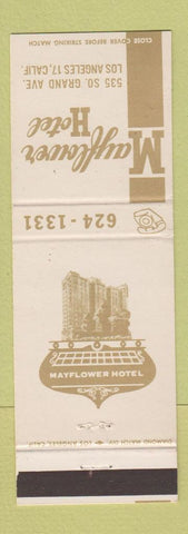 Matchbook Cover - Mayflower Hotel Los Angeles CA