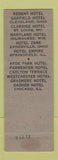 Matchbook Cover - Maryland Hotel Milwaukee WI