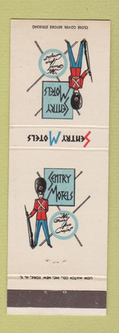 Matchbook Cover - Sentry Motels Flagstaff Holbrook AZ Boise ID Troy OH Helena MT