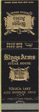 Matchbook Cover - Kings Arms Toluca Lake CA