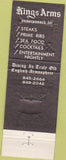 Matchbook Cover - Kings Arms Toluca Lake CA