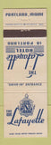 Matchbook Cover - Lafayette Hotel Portland ME