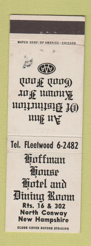 Matchbook Cover - Hoffman House Hotel Dining Room North Conway NH WEAR