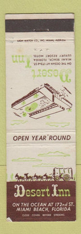 Matchbook Cover - Desert Inn Miami Beach FL