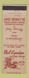Matchbook Cover - Del Camino Court Motel Coffee Shop El Paso TX