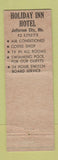 Matchbook Cover - Holiday Inn Hotel Jefferson City MO WEAR