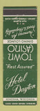 Matchbook Cover - Town Casino Hotel Dayton Kenosha WI