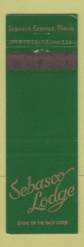 Matchbook Cover - Sebasco Lodge Sebasco Estates ME