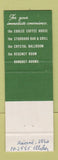 Matchbook Cover - Stoddard Hotel La Crosse WI
