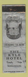 Matchbook Cover - Kyle Hotel Temple TX POOR