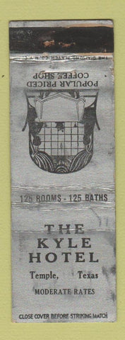 Matchbook Cover - Kyle Hotel Temple TX POOR
