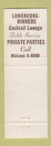 Matchbook Cover - Devon Gables Restaurant Detroit?