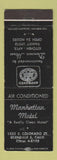 Matchbook Cover - Manhattan Motel Glendale CA